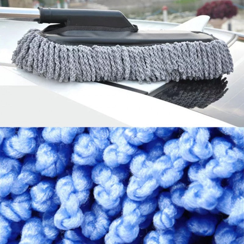 (FREE HOME DELIVERY) Microfiber Car Cleaning Duster Telescopic Brush – Interior & Exterior Vehicle Cleaner