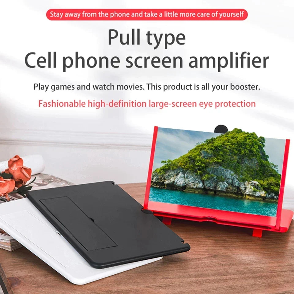 3D Mobile Phone Screen Expander And Screen Magnifier Amplifier 3D Portable Home Cinema Enlarged Screen Magnifier
