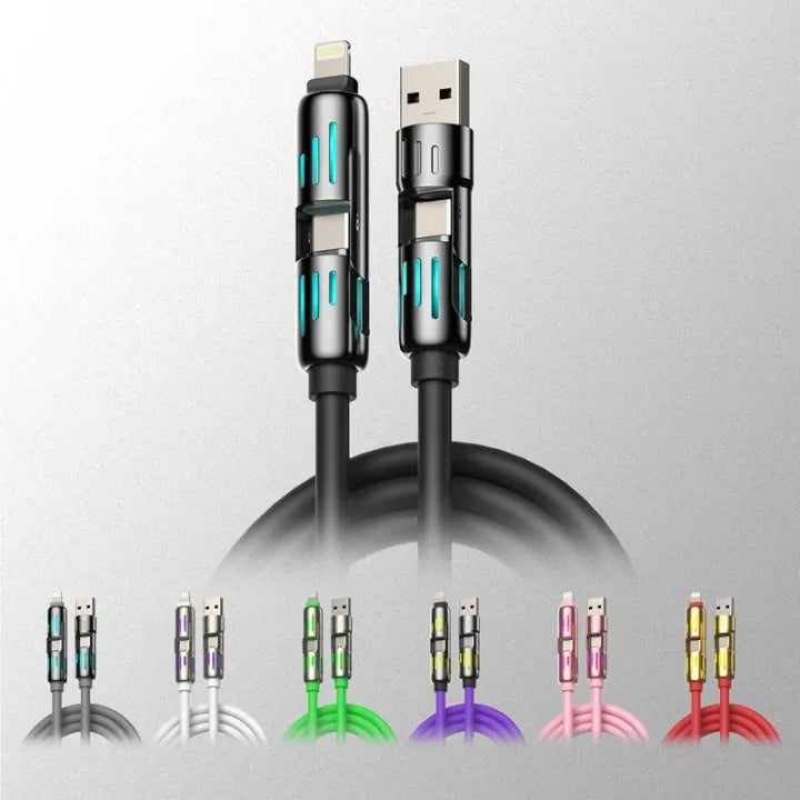 Multi Charging Cable 4-in-1 USB Charging Cable fast charging