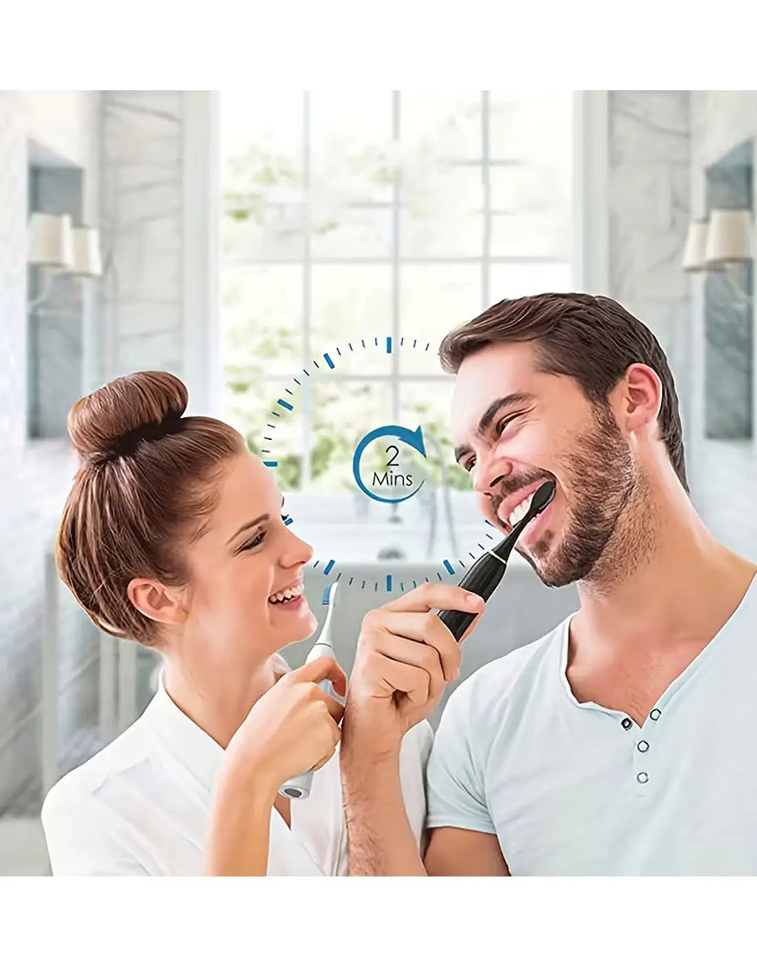 ( FREE HOME DELIVERY ) Rechargeable X3 Sonic Electric Tooth brush| USB Fast Charging Toothbrush with 6 Modes Deep Cleaning Whitening & Gum Care